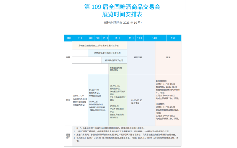 2023第109届全国糖酒商品交易会（深圳秋糖）参展注意事项！附《参展商手册》